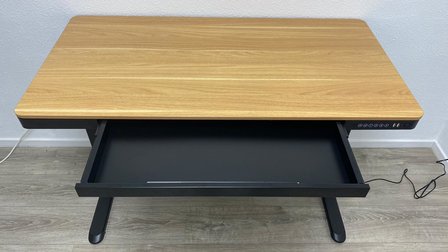 Zit-Sta bureau 120x60 Proline Premium zwart eiken