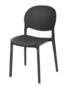 Stapelbare PVC Stoel Baseline Dyon (zwart - grijs - wit)